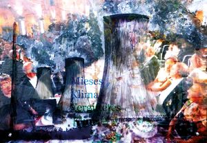 Dierk Engelken | mieses Klima - vergiftetes Klima | 2018 | Bewusstseinscollage | 70 × 100 cm | © VG Bild-Kunst, Bonn 2019 | Foto: Dierk Engelken image-1245